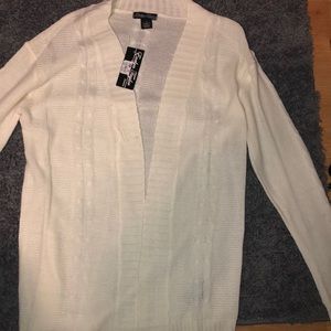 White cardigan